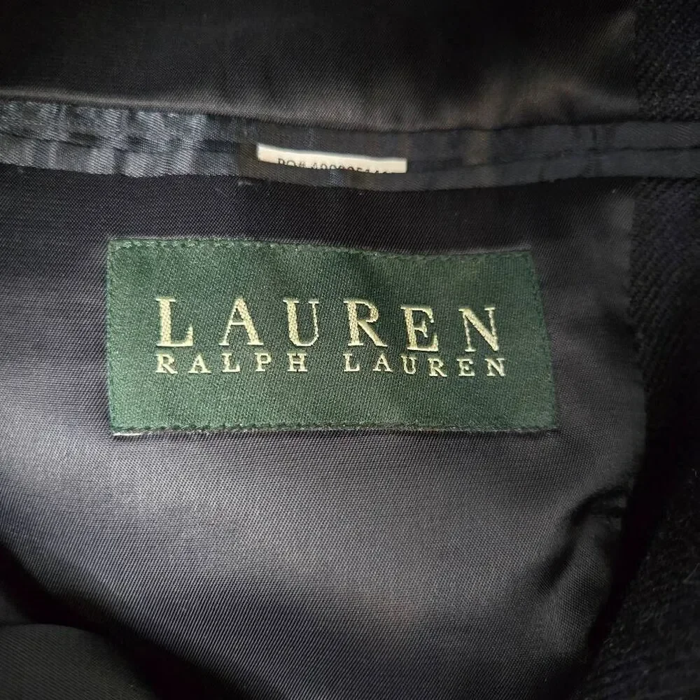 Lauren Ralph Lauren Plaid Blazer Sport Coat 42R Elbow Patches